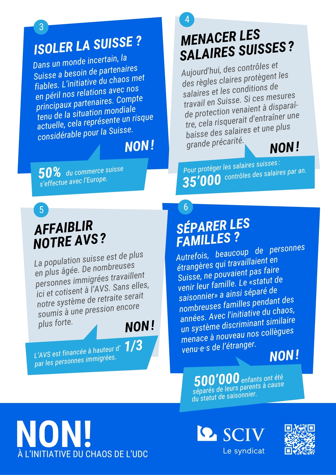 NON à l’initiative du chaos de l’UDC